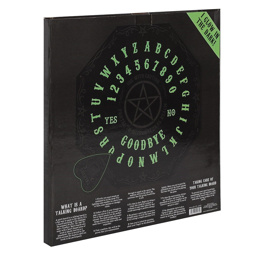 Gothic Halloween Glow in the Dark Octagon Ouija Spirit Board image 2