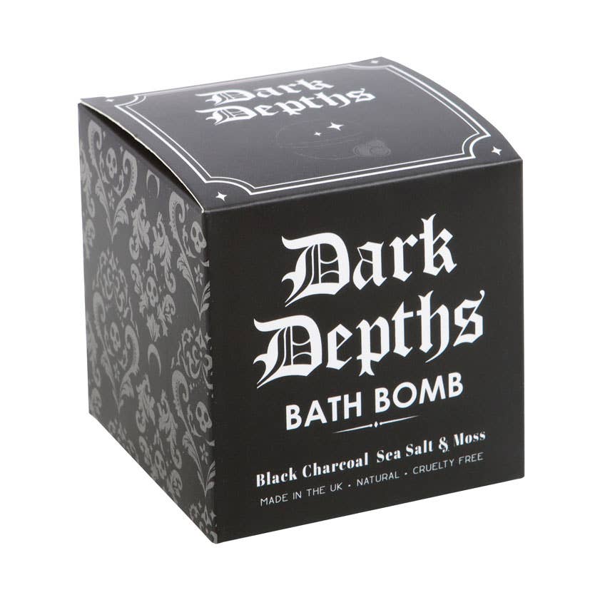 Gothic Dark Depths Black Charcoal Bath Bomb