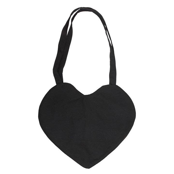 Gothic Spiderweb Heart Tote Bag