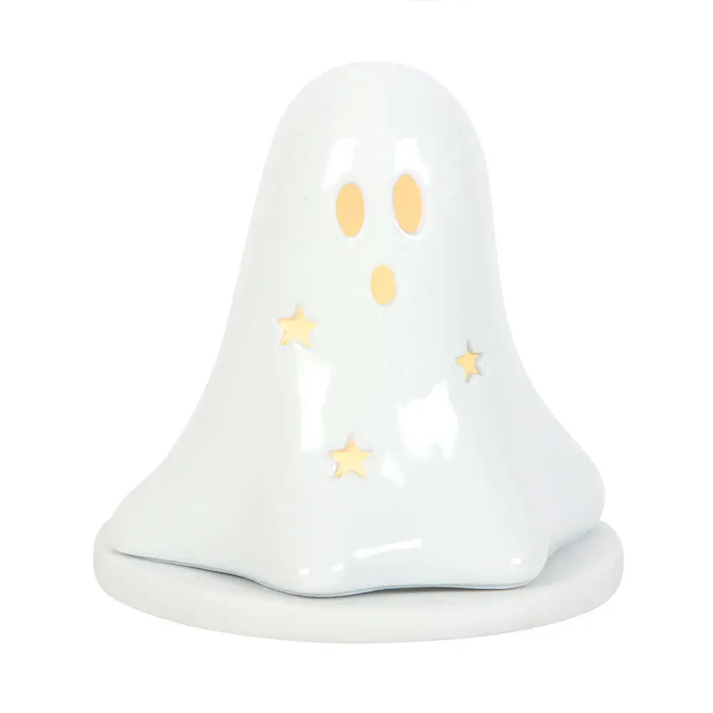 Ceramic Halloween Ghost Tealight and Incense Cone Holder image 4