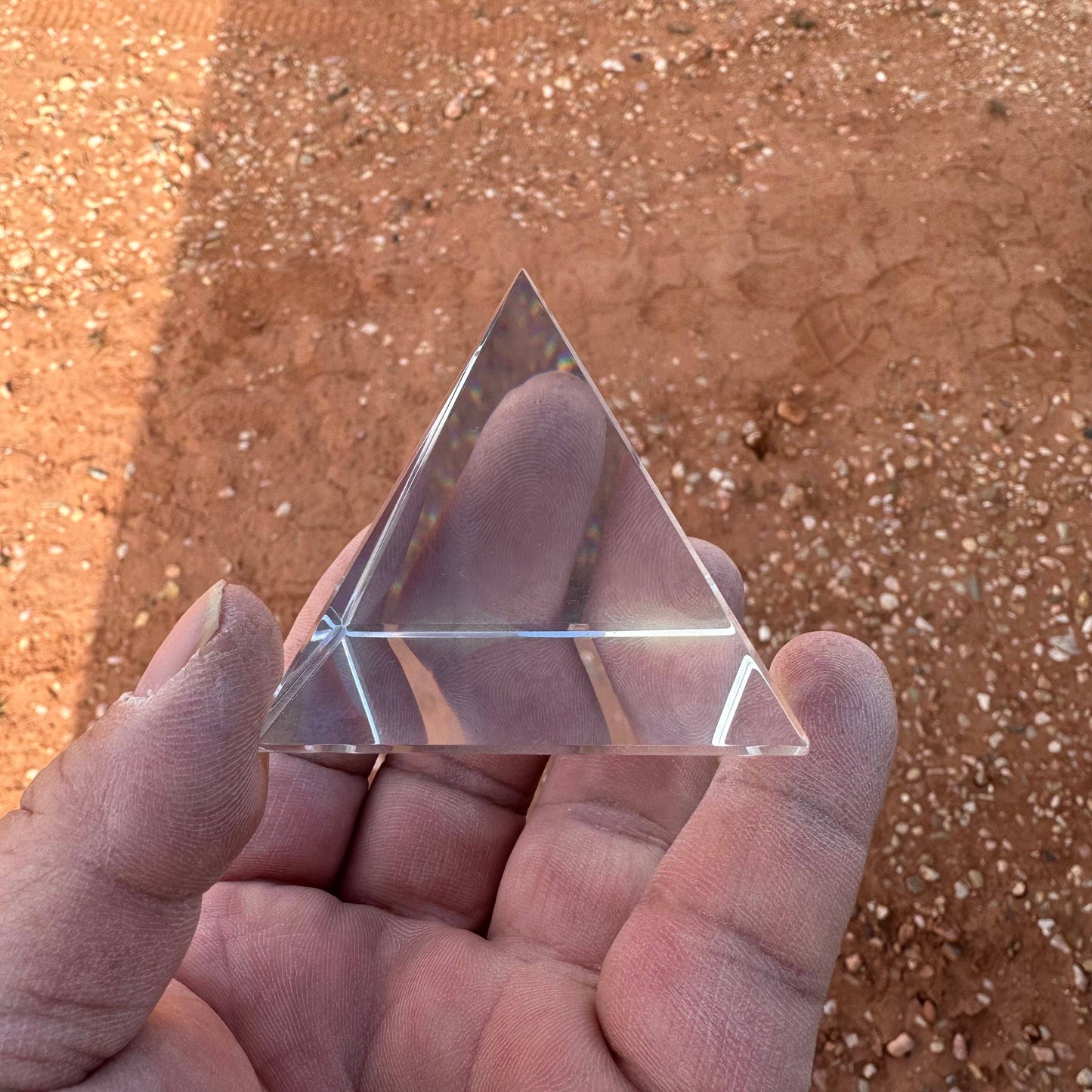 Glass 2 inch Pyramid