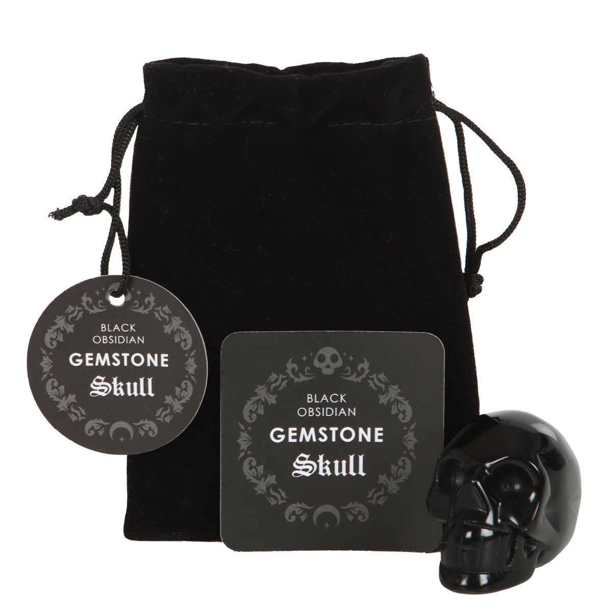 Black Obsidian Crystal Skull image 1