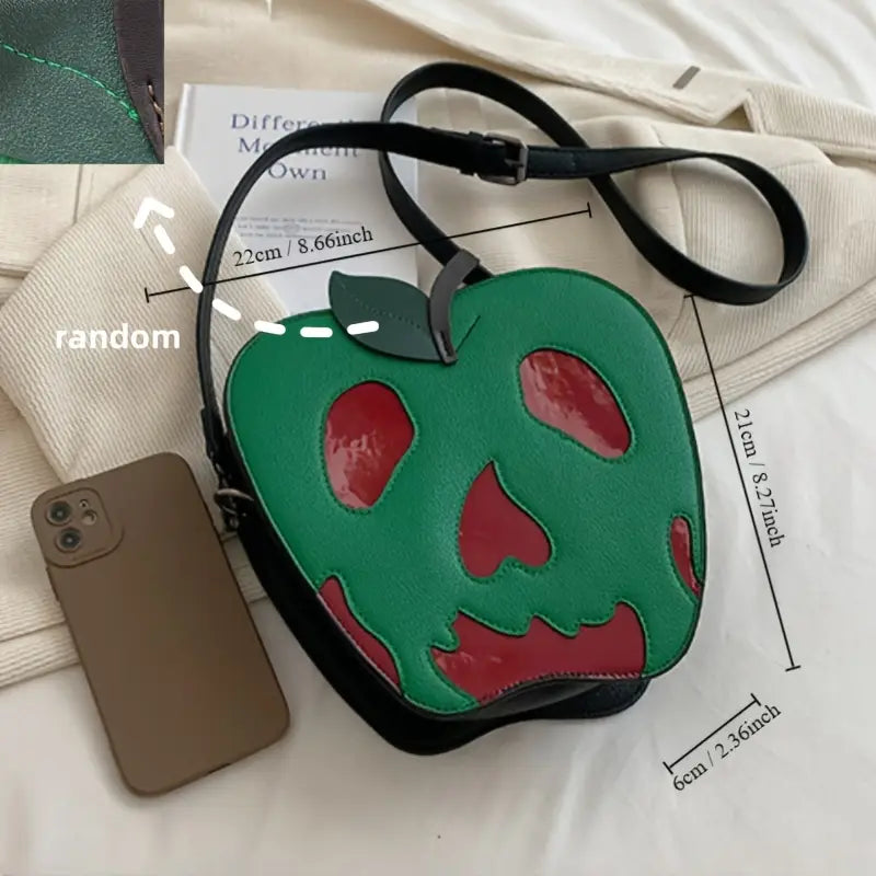 Halloween Skull Apple Crossbody
