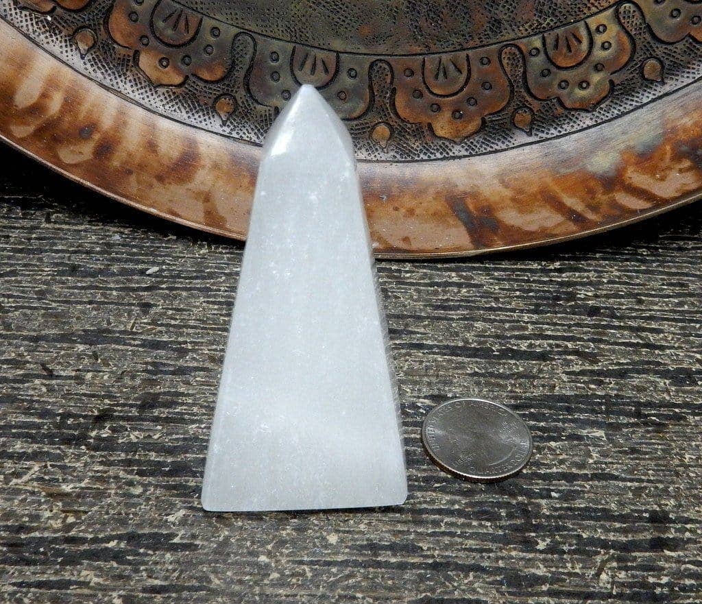 Crystal Selenite Obelisk Reiki Healing Stone