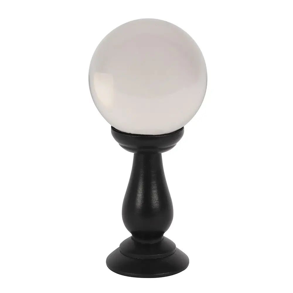Small Clear Crystal Ball On Stand image 1
