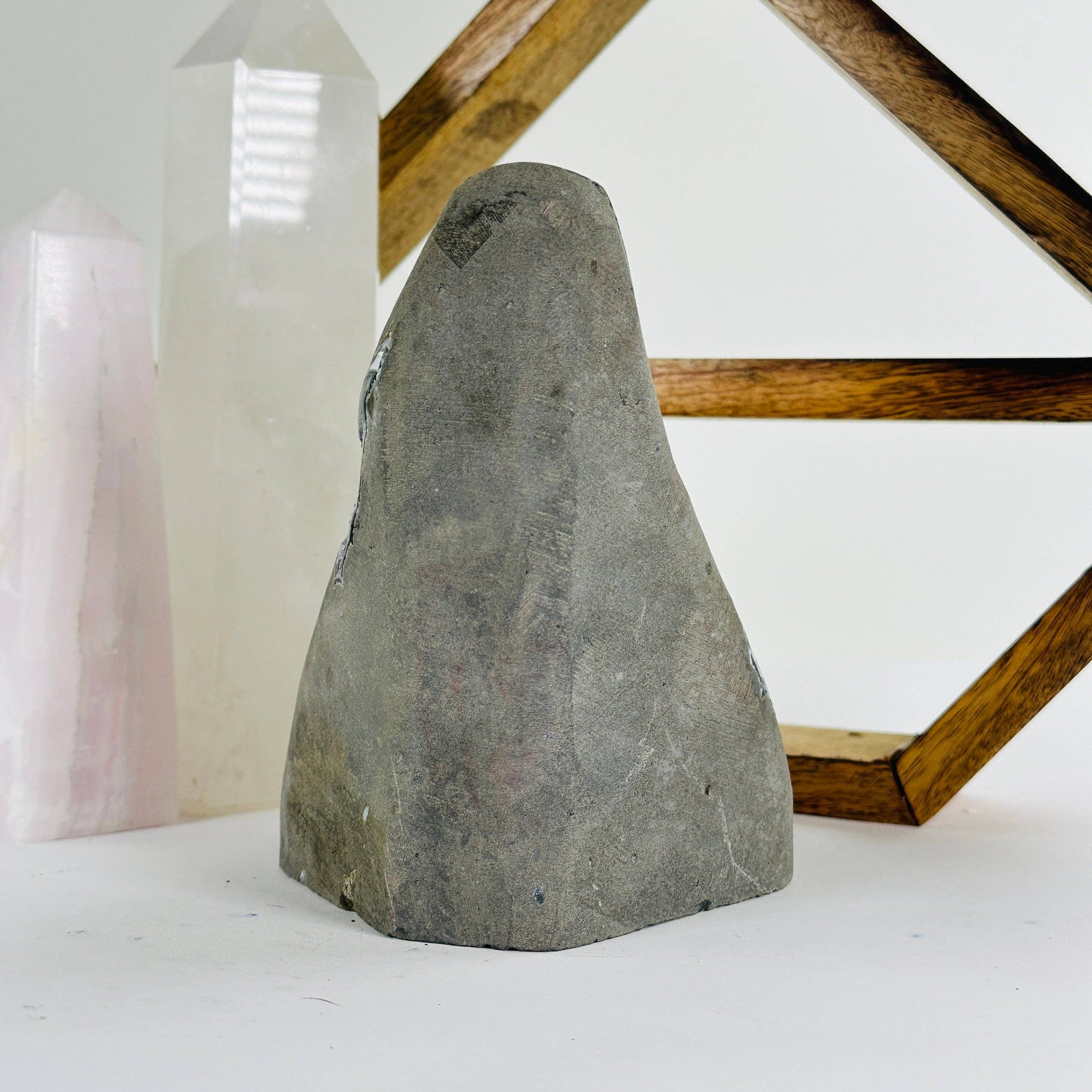 Black Amethyst Druzy Crystal Cut Base One-of-a-Kind