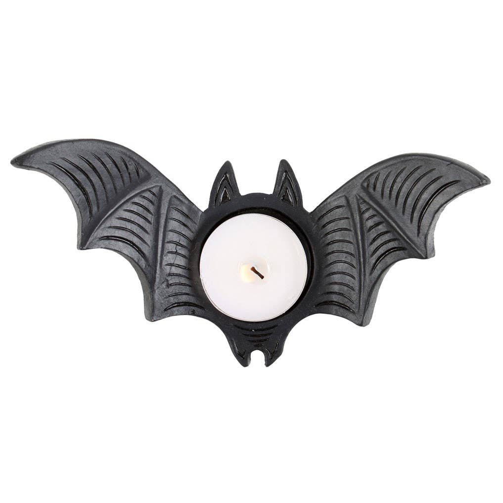 Black Bat Tealight Candle Holder