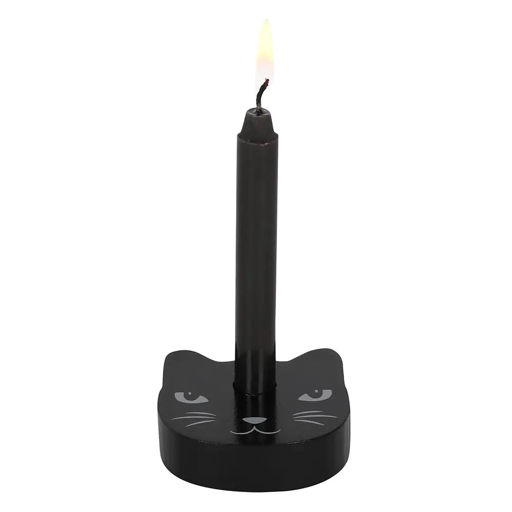 Black Cat Spell Candle Holder image 2