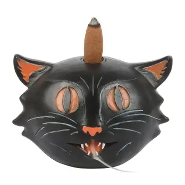 Black Cat Halloween Backflow Incense Burner image 1