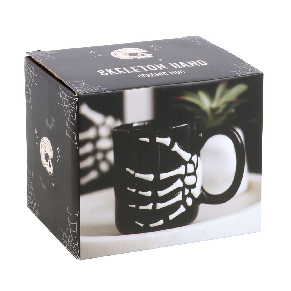 Gothic Halloween Skeleton Hand Mug image 4