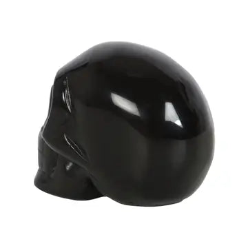 Black Obsidian Crystal Skull image 3