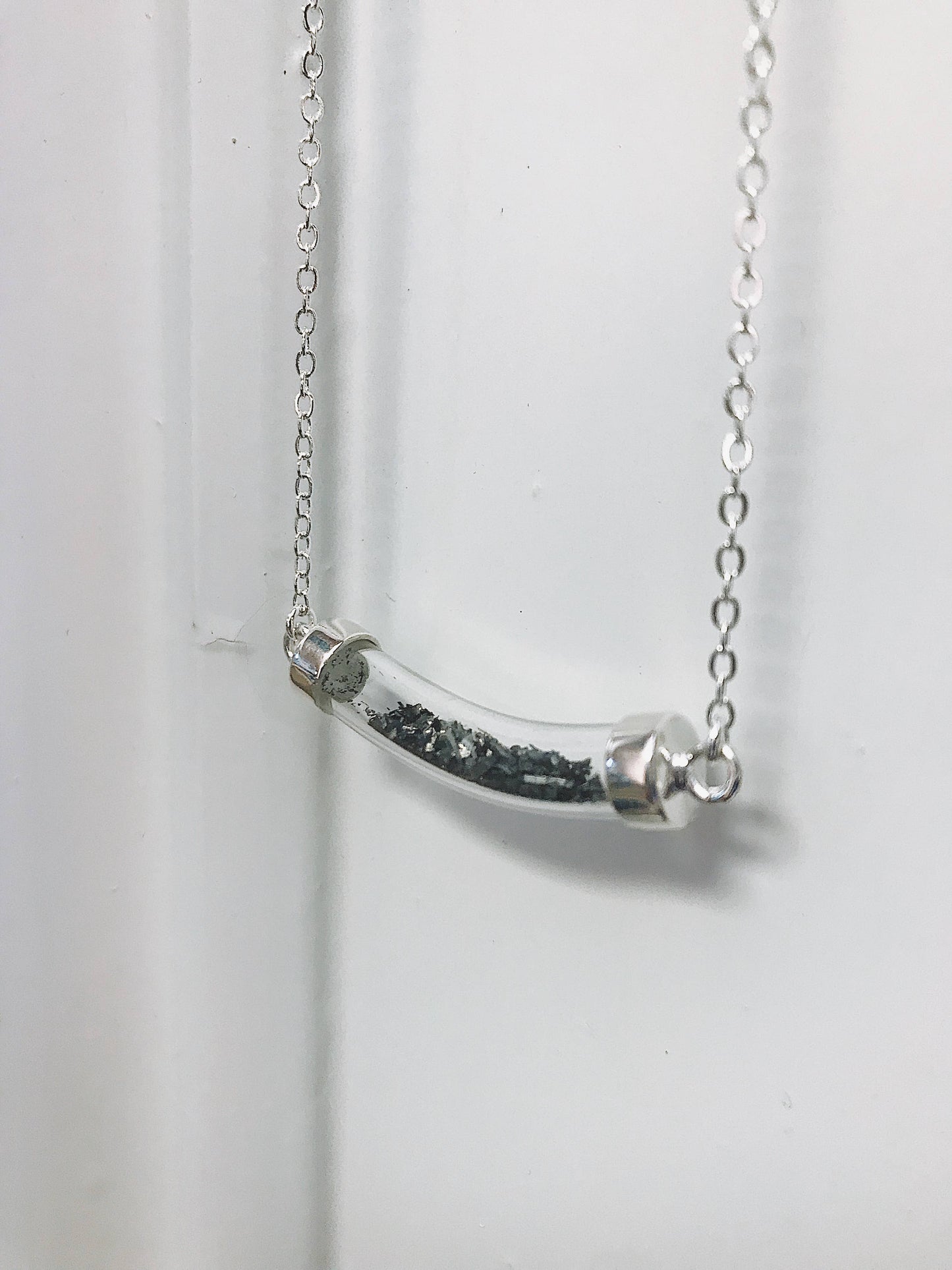 Stardust Vial Specimen Necklace with Meteorite