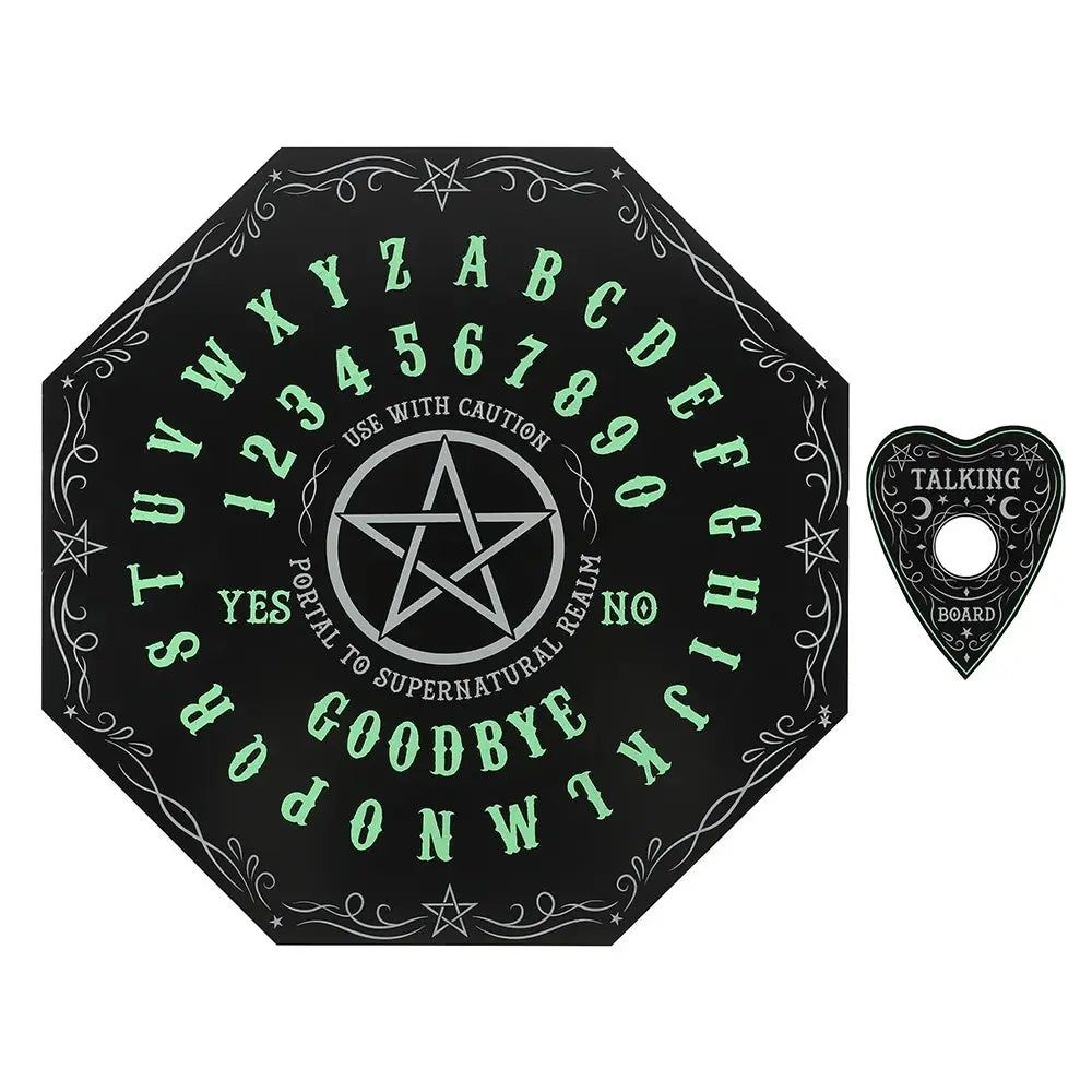 Gothic Halloween Glow in the Dark Octagon Ouija Spirit Board image 0