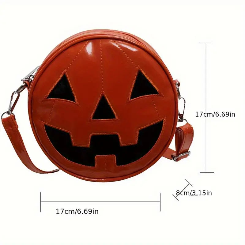 Pumpkin Face Crossbody Bag