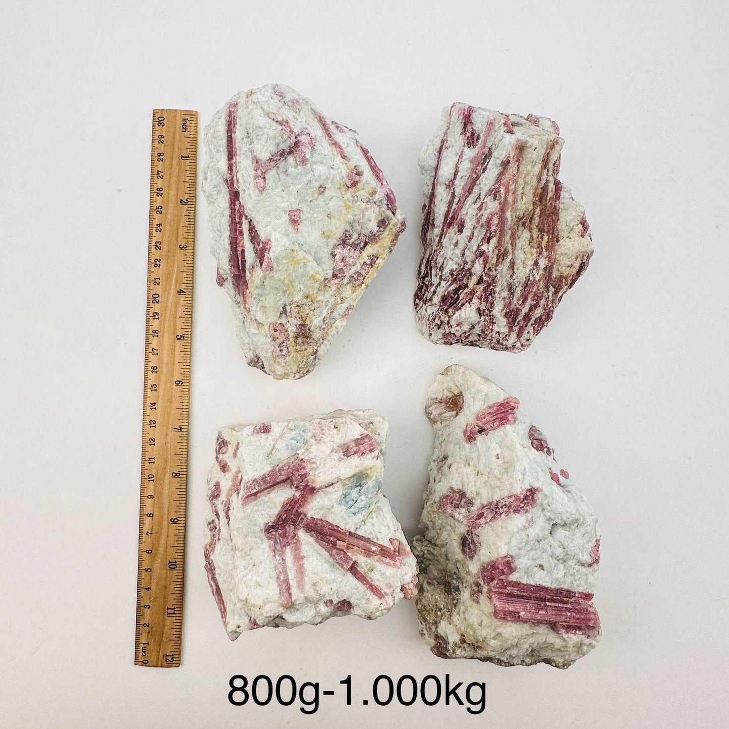 Natural Pink Tourmaline on Matrix Crystal Clusters