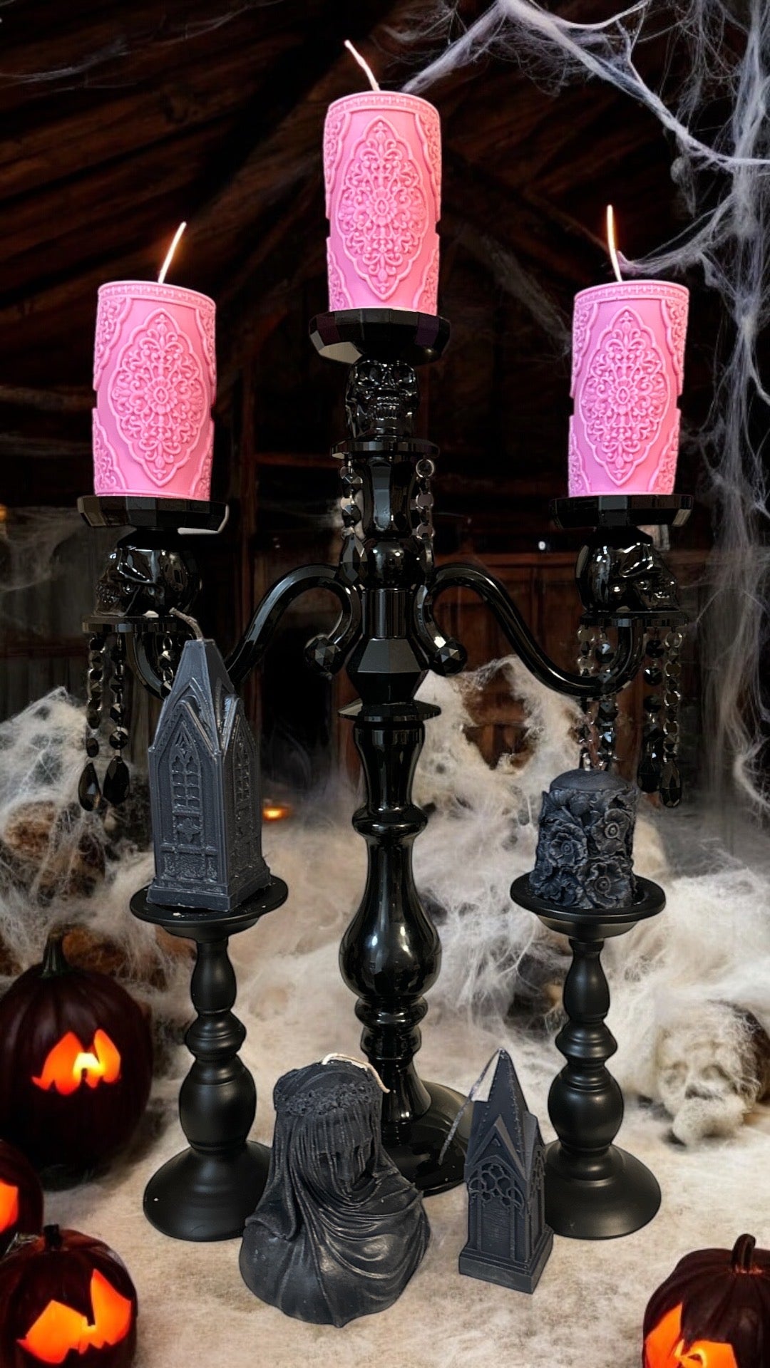 Gothic Majesty Pillar Candle