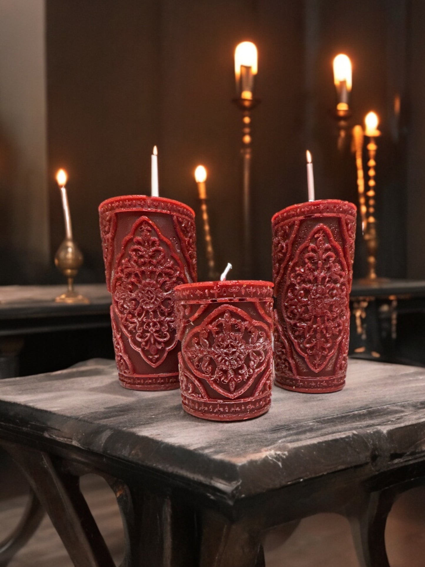 Gothic Majesty Pillar Candle