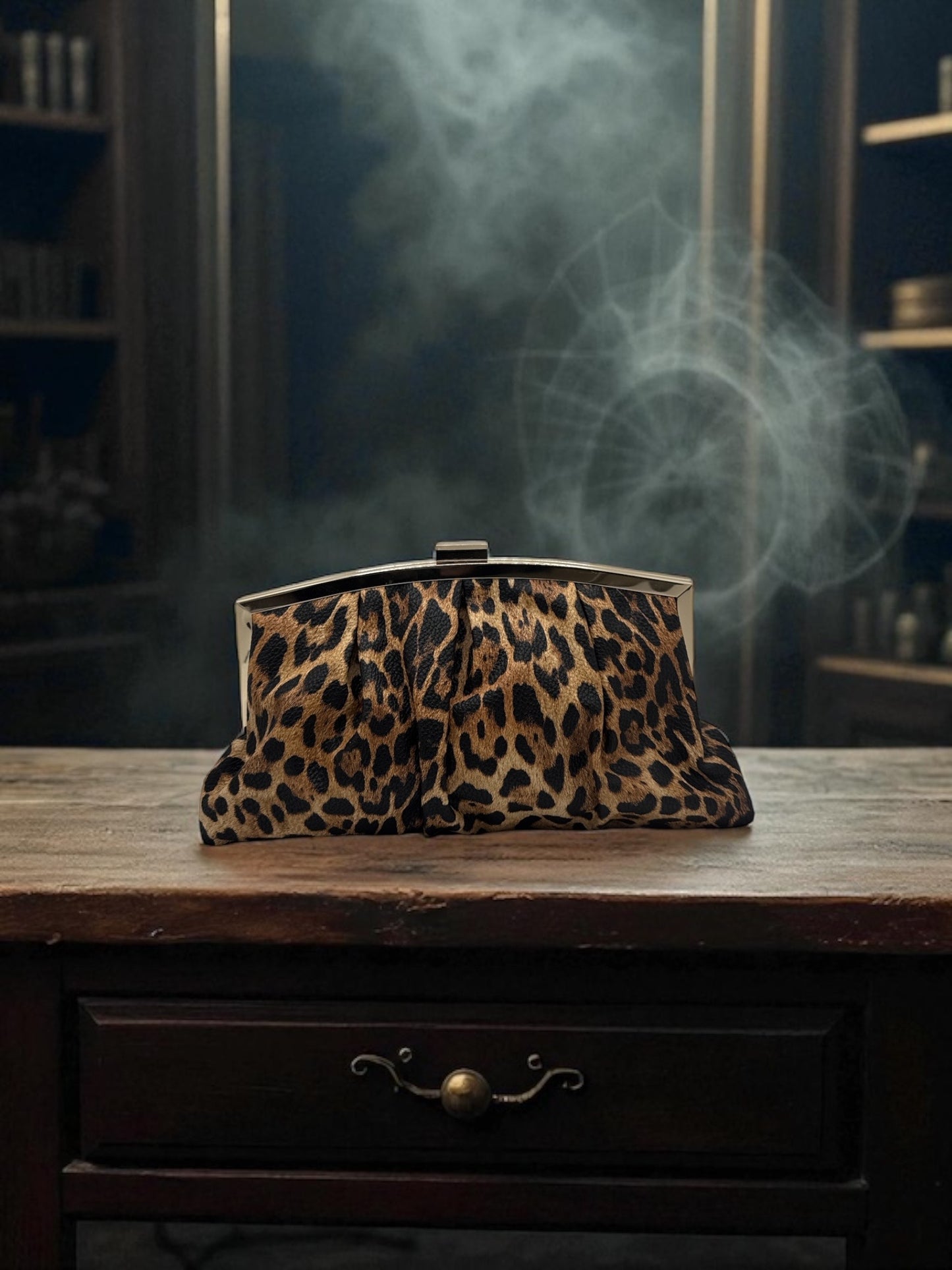 Leopard Print Clutch