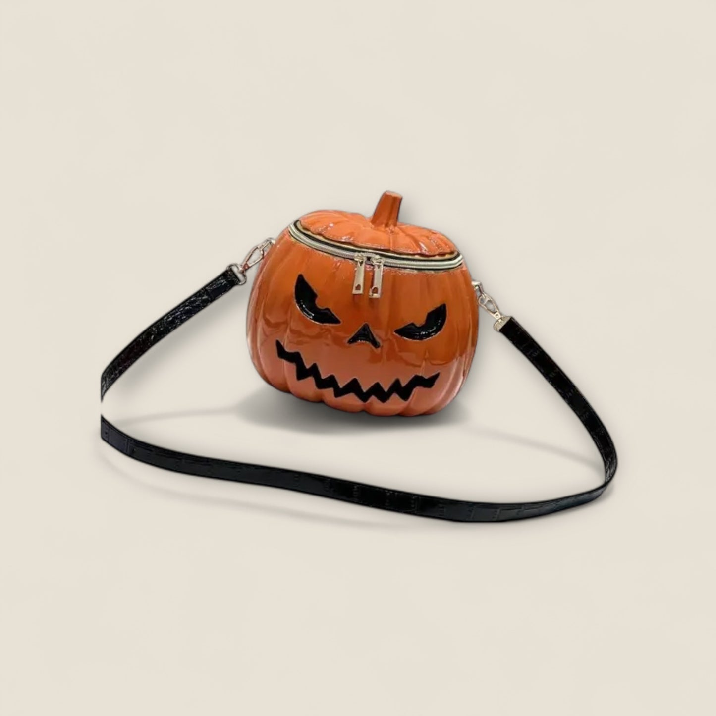 Bright Orange Pumpkin Crossbody