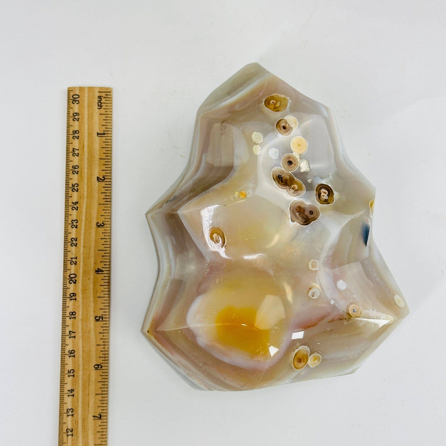 Natural Agate flame Crystal Tower