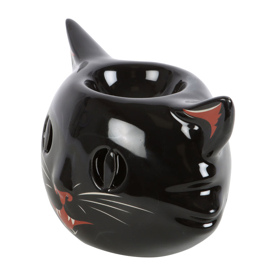 Spooky Black Cat Halloween Oil Burner image 3