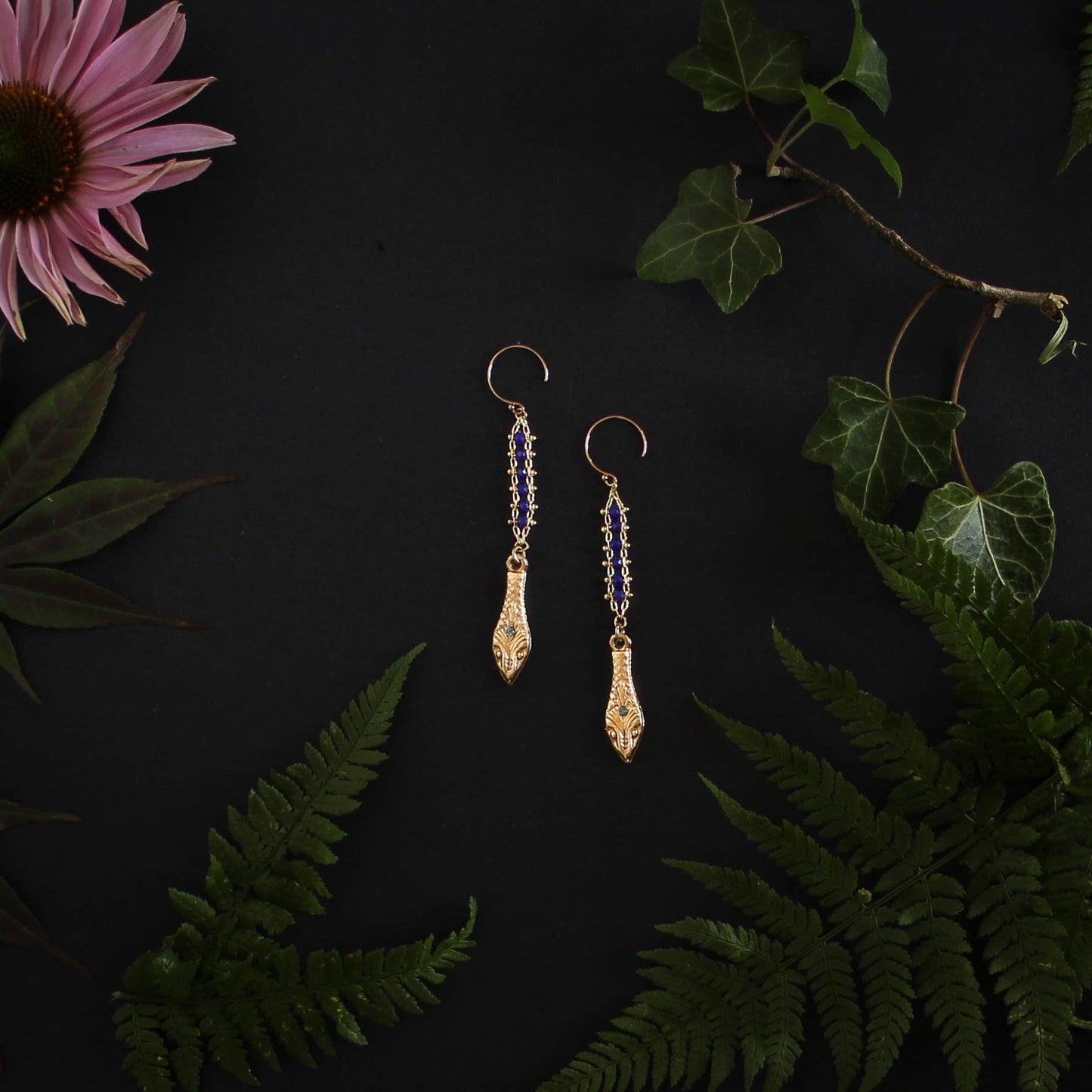 Feathered Serpent Earrings