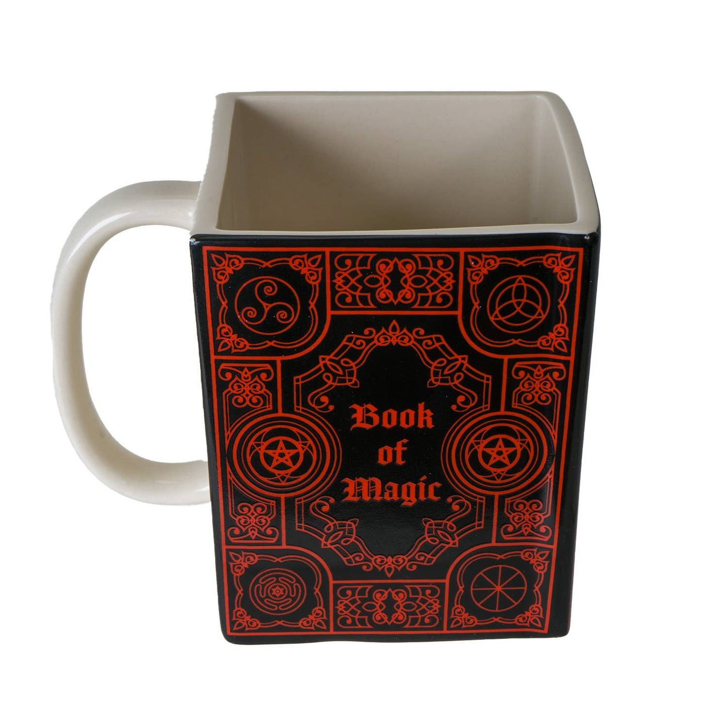 Book of Magic Red Book-Shaped Mug