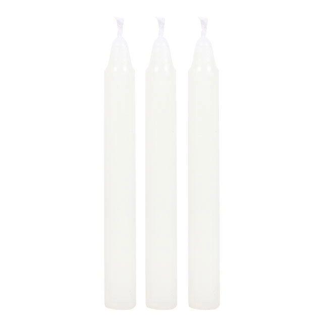 Pack of 12 White Healing Magic Spell Candles image 1