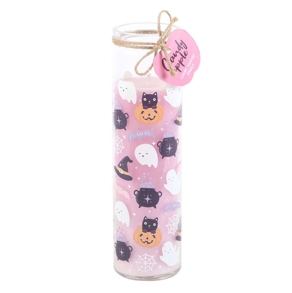 Pastel Halloween Candy Apple Tube Candle image 3