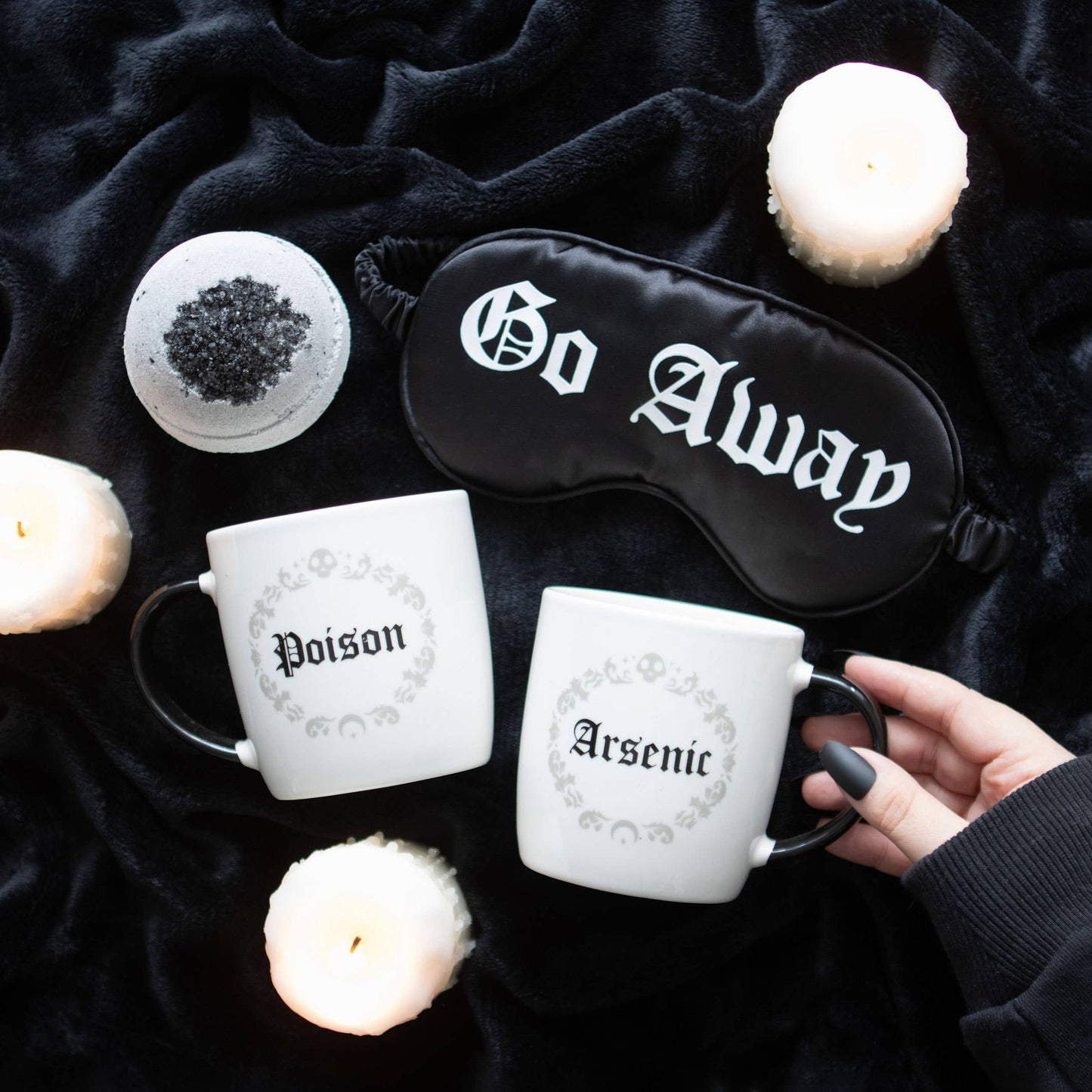 Gothic Dark Depths Black Charcoal Bath Bomb