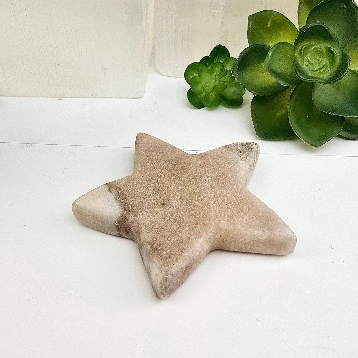 Pink Amethyst Polished Crystal Star - One-of-a-Kind