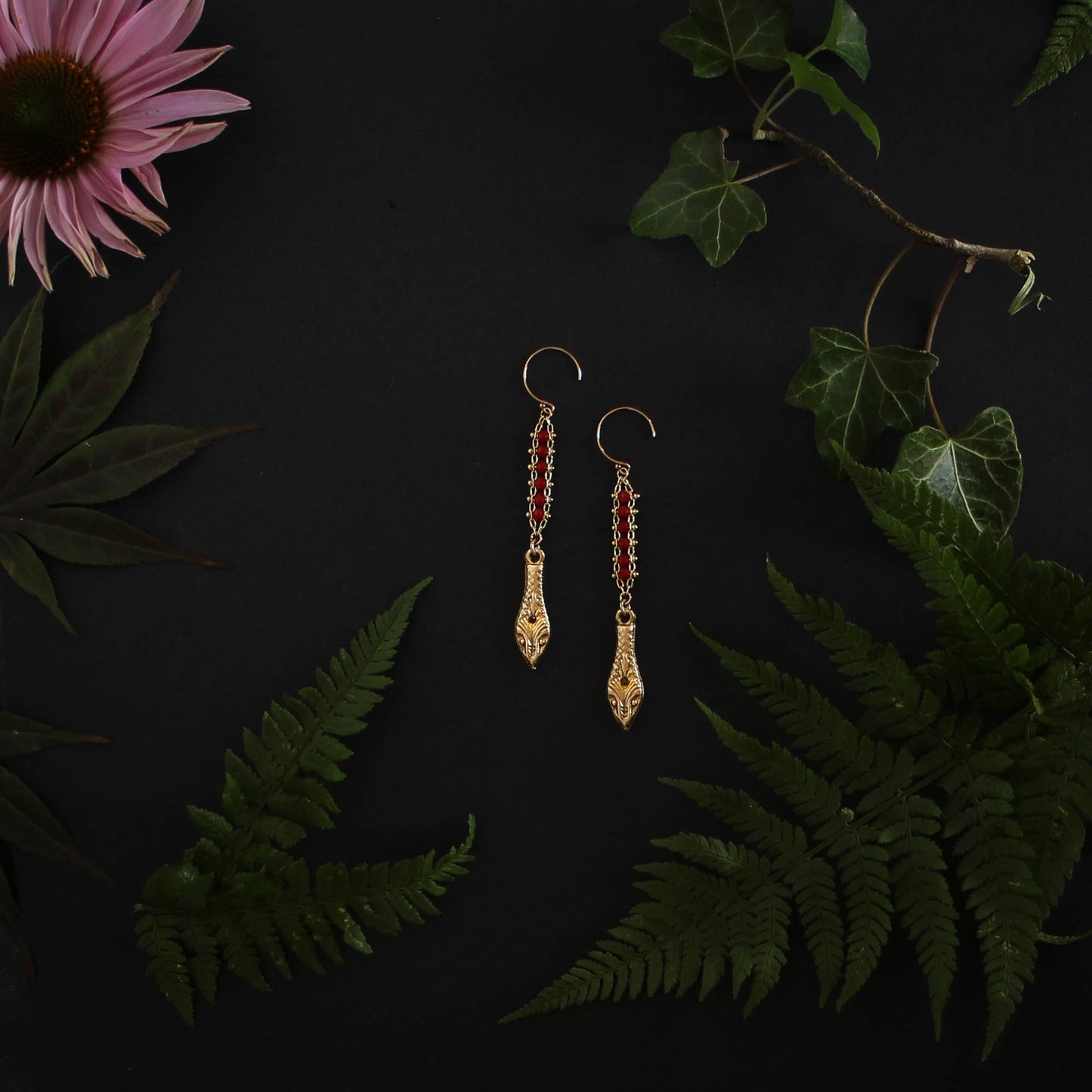 Feathered Serpent Earrings
