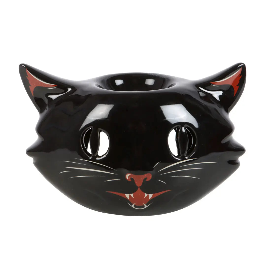 Spooky Black Cat Halloween Oil Burner image 1