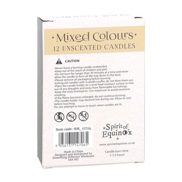 Pack of 12 Mixed Colour Magic Spell Candles image 3