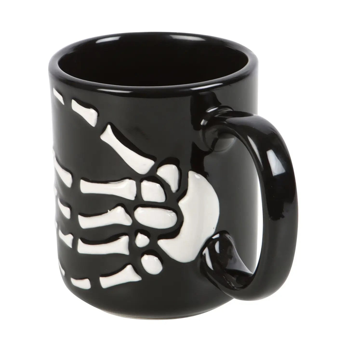 Gothic Halloween Skeleton Hand Mug image 1