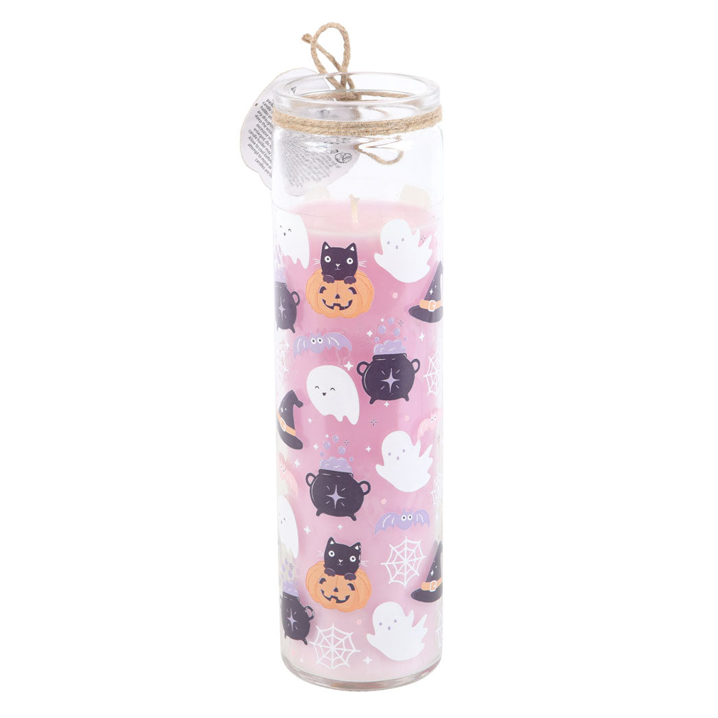 Pastel Halloween Candy Apple Tube Candle image 2