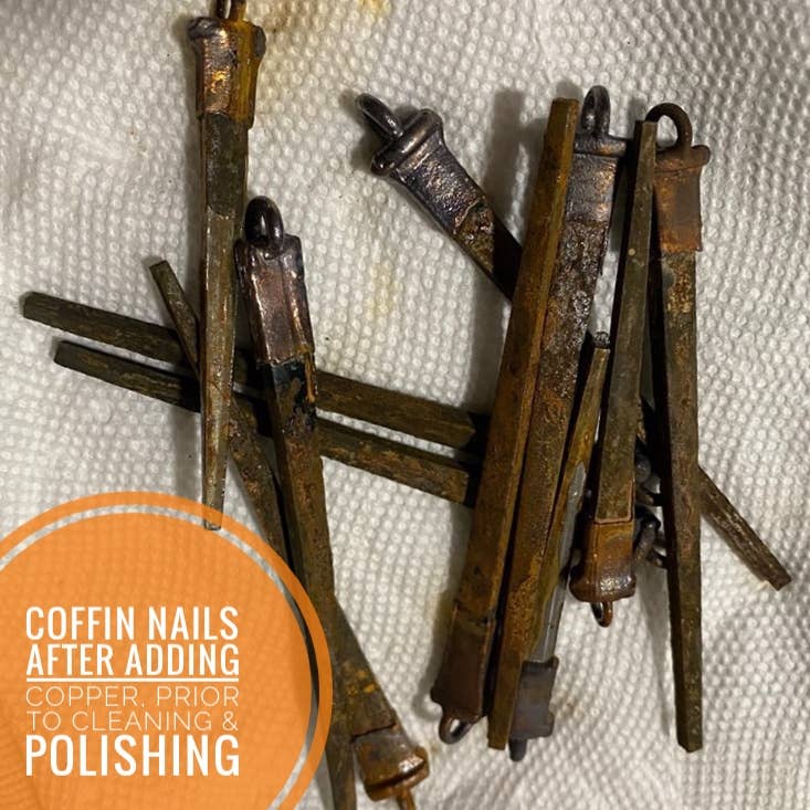 Coffin Nail Necklace - Gunmetal