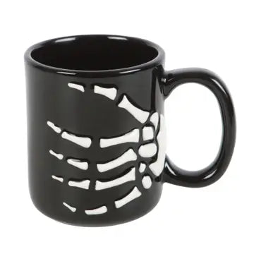 Gothic Halloween Skeleton Hand Mug image 2