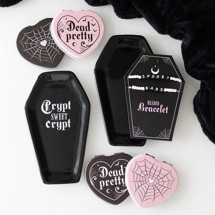 Spooky Babe Gothic Beaded Bracelet Set