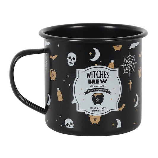 Halloween Witches Brew Enamel Style Mug