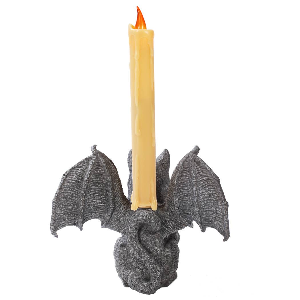 Vampire Cat Gargoyle Candleholder