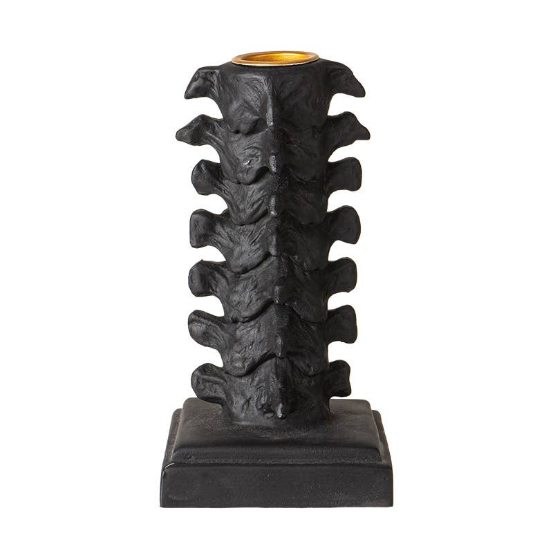 Skull Gothic Vertebrae Candleholder