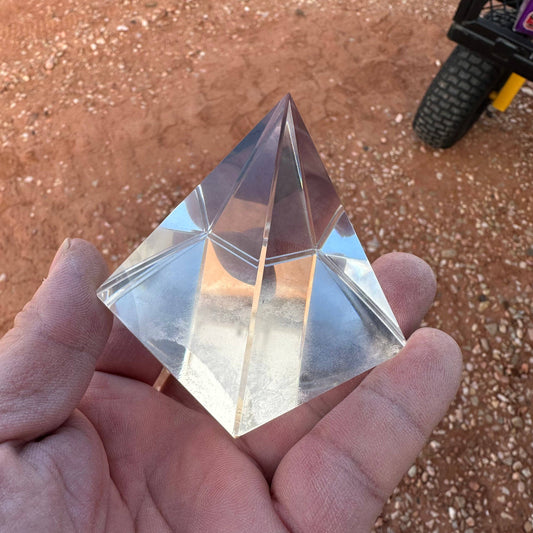 Glass 2 inch Pyramid