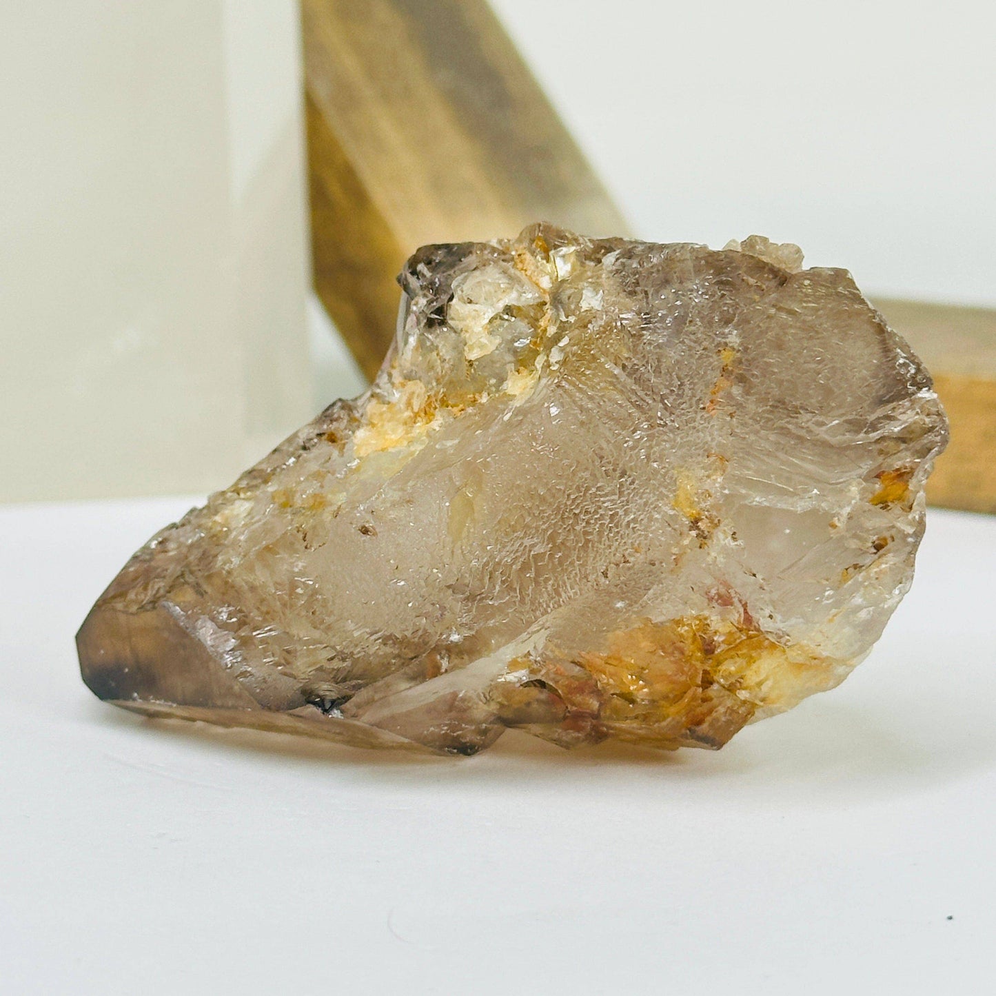 Alligator Smokey Quartz Crystal Cluster Natural Stone