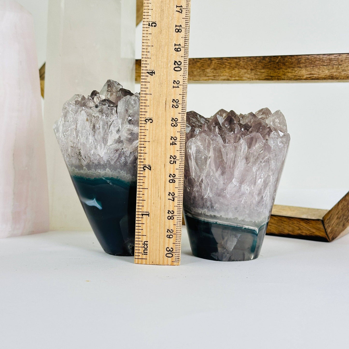 Amethyst Crystal Flower Cut Base