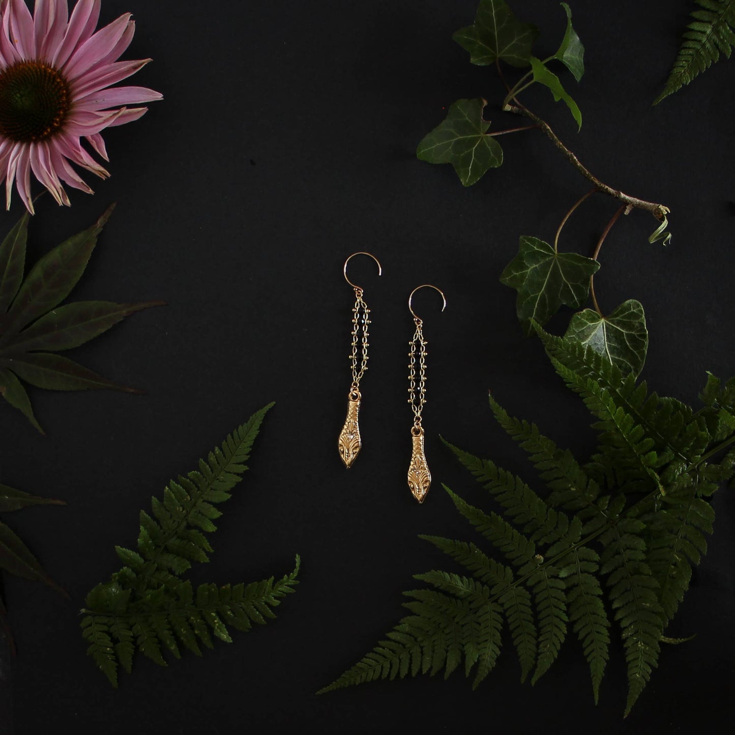 Feathered Serpent Earrings