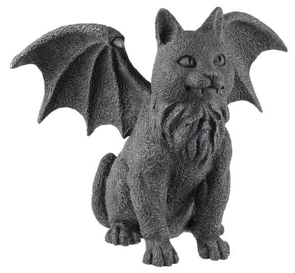 Winged Cat Gargoyle
