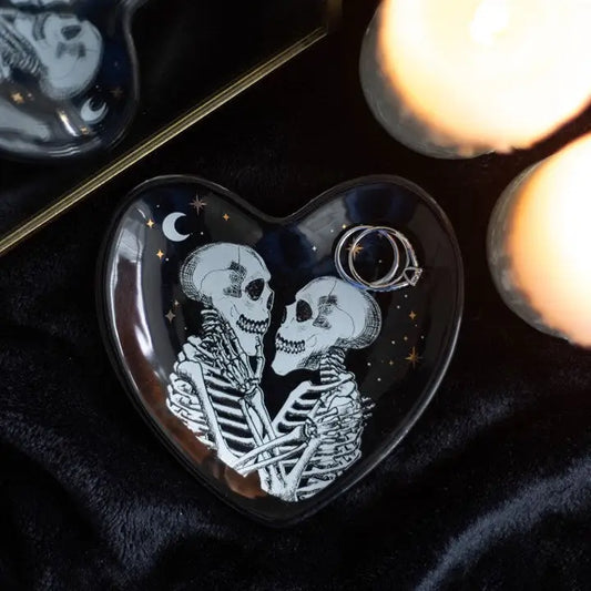 Skeleton Couple Heart Trinket Dish image 0