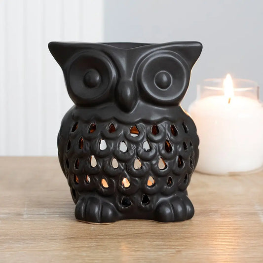 Black Owl Oil Burner and Wax Warmer image 0
