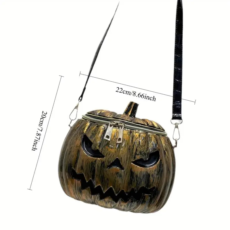 Bright Orange Pumpkin Crossbody